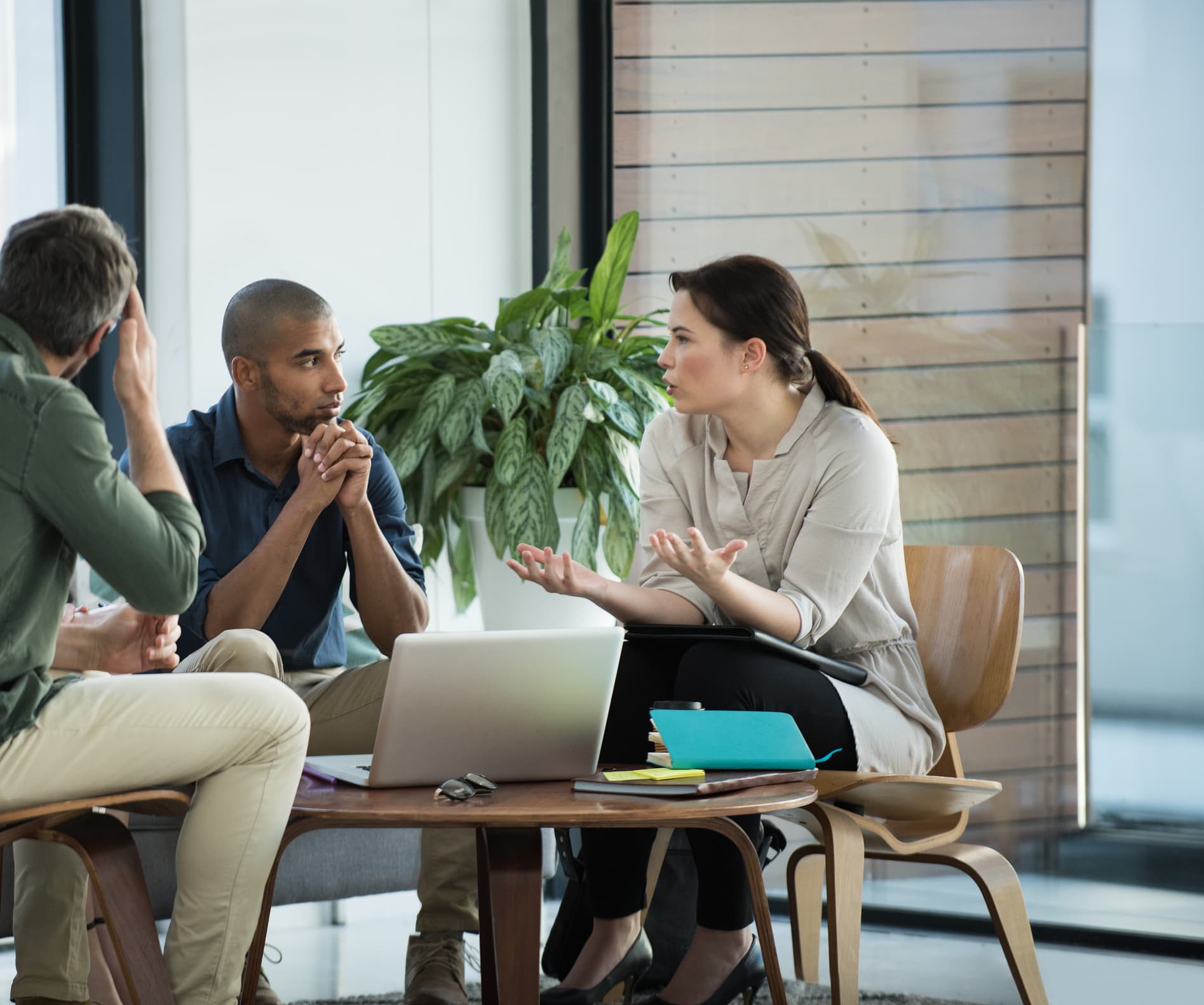 Coworkers in a meeting 